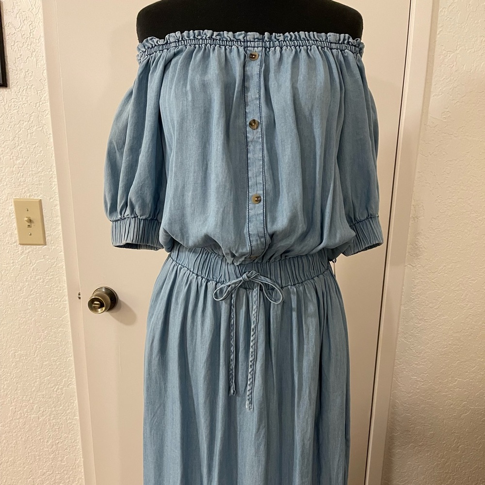 NWT Long Denim Dress